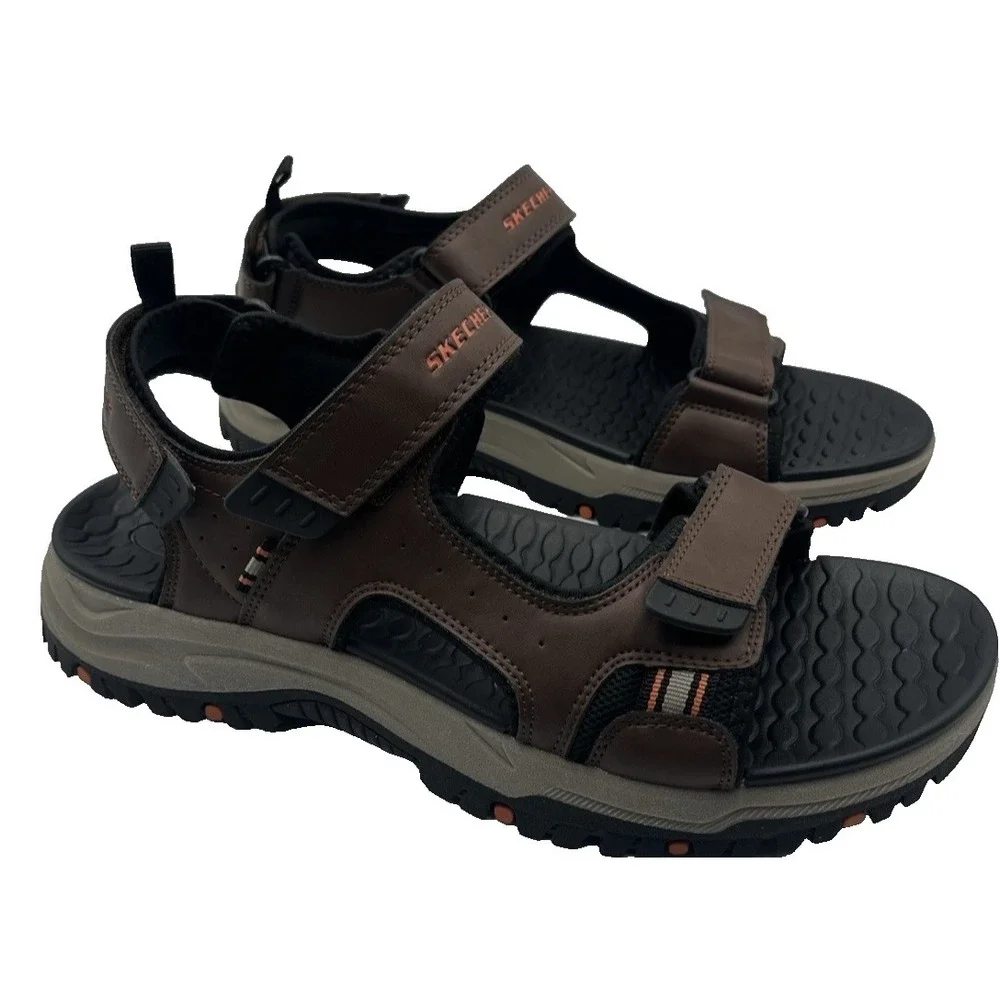 Skechers 205139 BRBK Prewitt Sandals Mens 13‎ Brown Trail Hiking Comfort